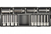 T4143 Набор головок 1/2" 6-ти гранных удлиненных 14пр. FORCE 1