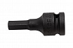 24406010 Ударная головка-бита 1/2" 6-ти гранная H10  L= 60мм.  FORCE 3