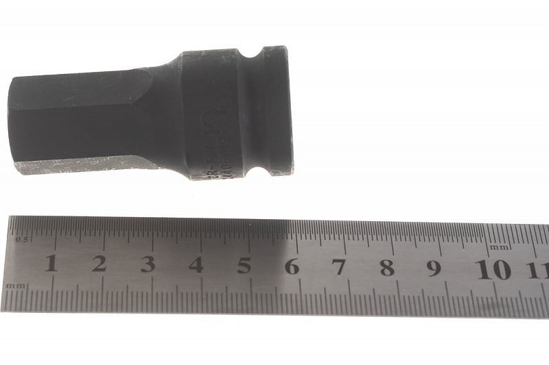 24406019 Ударная головка-бита 1/2" 6-ти гранная H19  L= 60мм.  FORCE 3