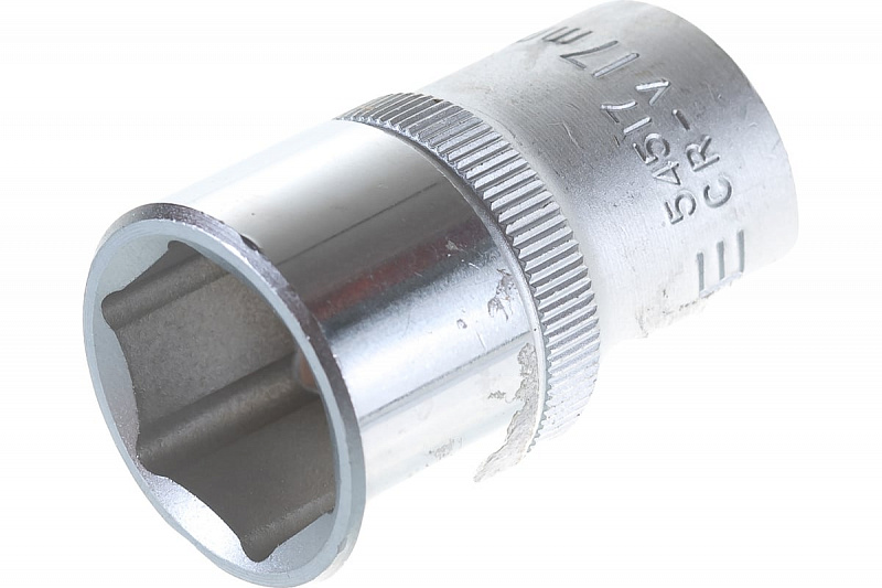 54517 Головка 1/2" 6-ти гранная 17мм. FORCE 1