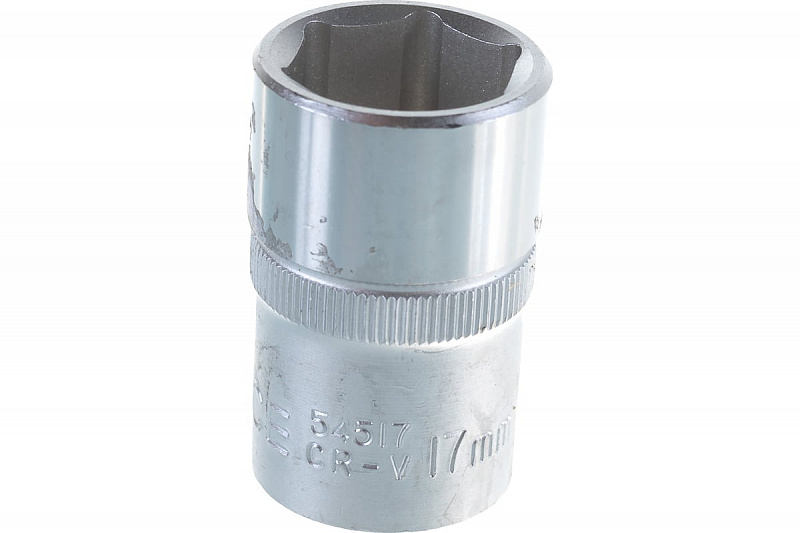 54517 Головка 1/2" 6-ти гранная 17мм. FORCE 1
