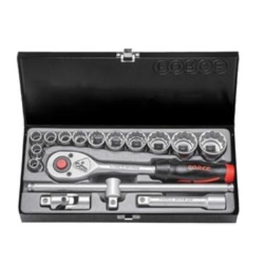 4162-5 Набор головок 1/2" 16пр. 6-ти гранных 10-32мм. FORCE 1