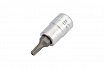 32F3210 Головка 1/4'' со вставкой TORX 5-ти лучевая с отверстием TS10  L=32мм. FORCE 1
