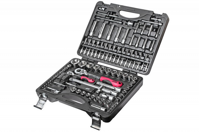 JTC-H110B Набор инструментов 1/4" & 1/2" 6-ти гранный в кейсе 110пр. JTC 1