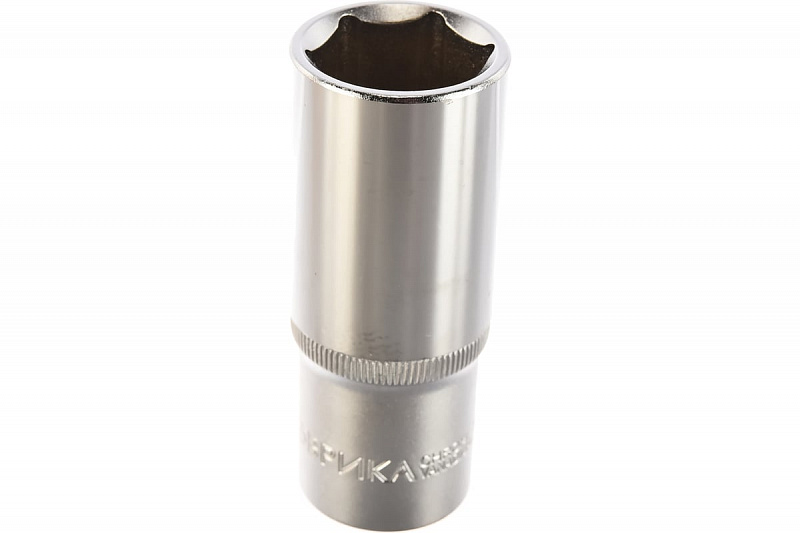 ER-91516 Головка 1/2" 23мм. 6-гранная удлиненная L=80мм. ЭВРИКА 1
