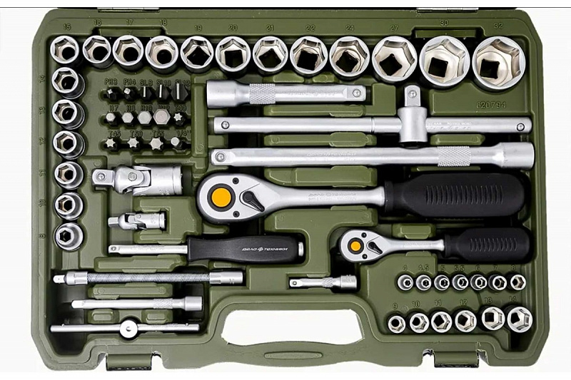 620794 Набор инструмента 1/4" & 1/2"  94пр. Дело техники 3