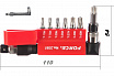 2081 Ручка Г-образная с комплектом бит 1/4"  TORX с отверстием 8пр.  FORCE 2