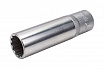 5497716 Головка 1/2" удлиненная 12-ти гранная 16мм. L=77мм. FORCE 1