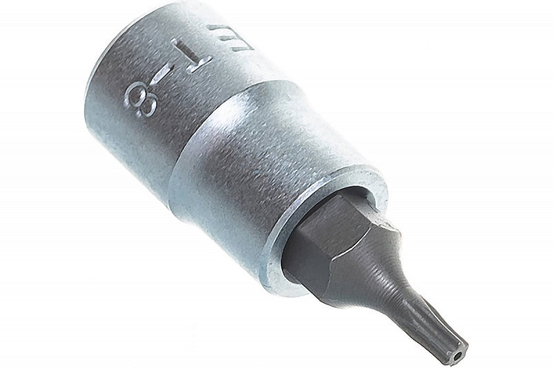 3273208 Головка 1/4'' со вставкой TORX с отверстием T8H  L=32мм. FORCE 1