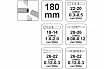 2255 Пассатижи для спрессовки клемм (1 функции) YATO 1