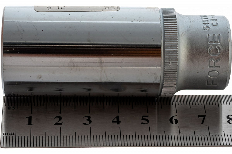 5497724 Головка 1/2" удлиненная 12-ти гранная 24мм. L=77мм. FORCE 3
