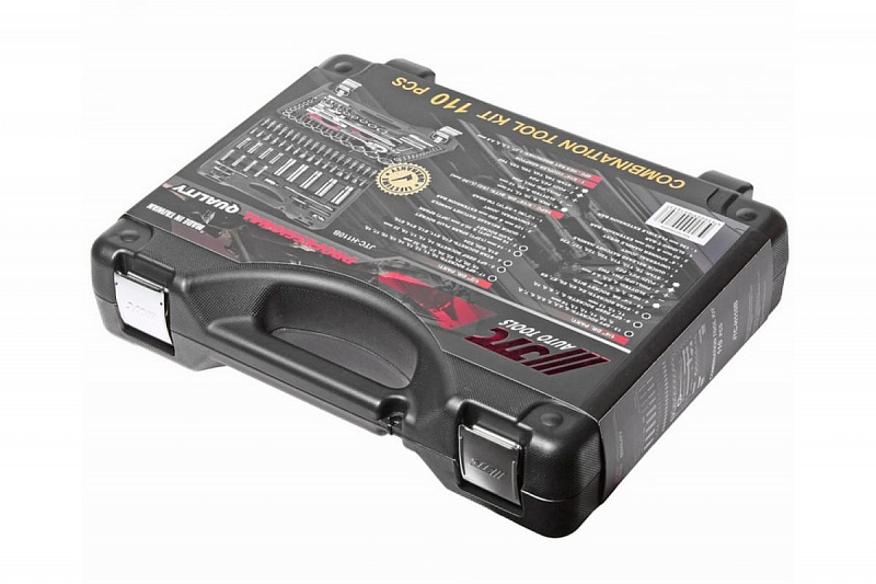 JTC-H110B Набор инструментов 1/4" & 1/2" 6-ти гранный в кейсе 110пр. JTC 1