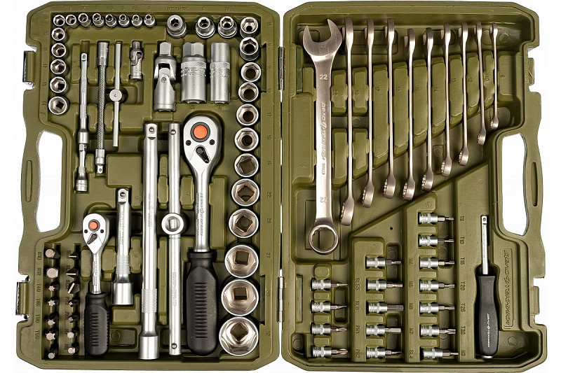 620782 Набор инструмента 1/4" & 1/2"  82пр. Дело техники 6