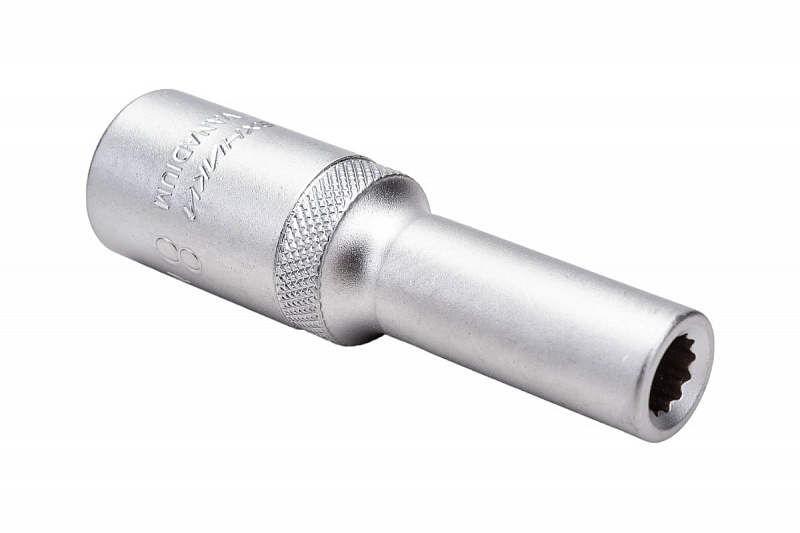622208 Головка 1/2" 12-ти гранная удлиненная 8мм. Дело техники 1
