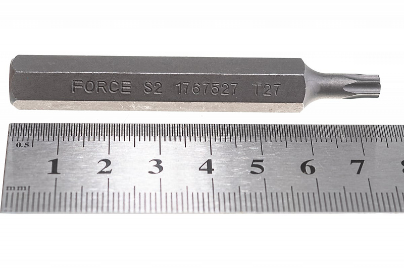 1767527 Бита 3/8'' TORX T27  75мм.  FORCE 2