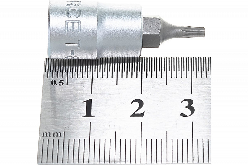 3273208 Головка 1/4'' со вставкой TORX с отверстием T8H  L=32мм. FORCE 3