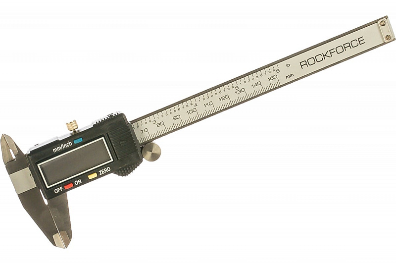 RF-5096PE1 Штангенциркуль электронный (0-150мм, 0.01мм; внутр. Ø, наруж. Ø + глубиномер) ROCKFORCE 1
