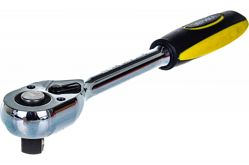 ER-21245 Трещотка 1/2" 45-зубцовая с прямой резиновой ручкой ЭВРИКА  2