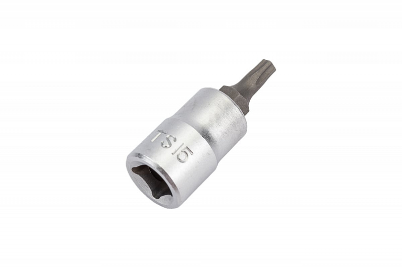 32F3210 Головка 1/4'' со вставкой TORX 5-ти лучевая с отверстием TS10  L=32мм. FORCE 1