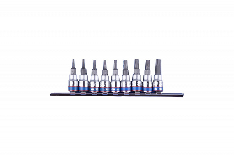 2109PR Набор торцевых насадок 1/4" TORX  Т8-Т40  L = 37мм. 9пр. KING TONY 1