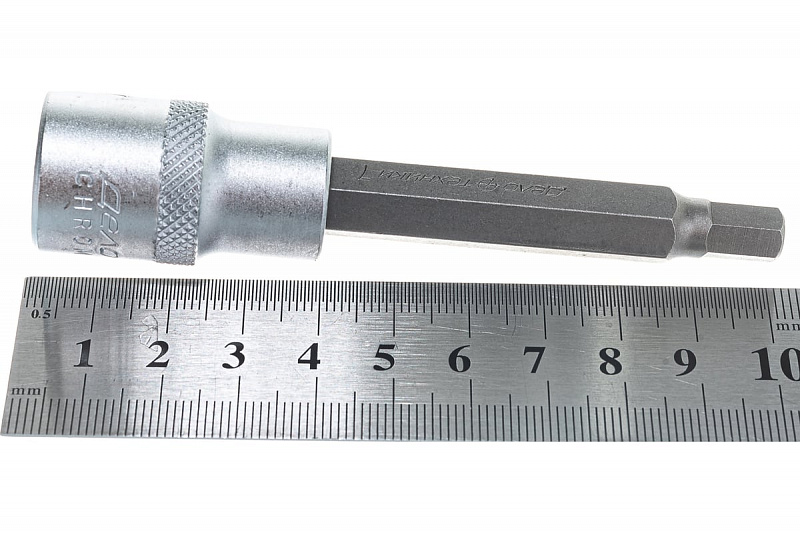 625107 Головка 1/2" со вставкой шестигранник Н7  L=100мм. Дело техники 3