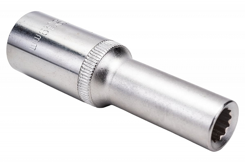 ER-91502-12 Головка 1/2" 9мм. 12-гранная удлиненная L=80мм. ЭВРИКА  1