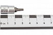 32F3210 Головка 1/4'' со вставкой TORX 5-ти лучевая с отверстием TS10  L=32мм. FORCE 3