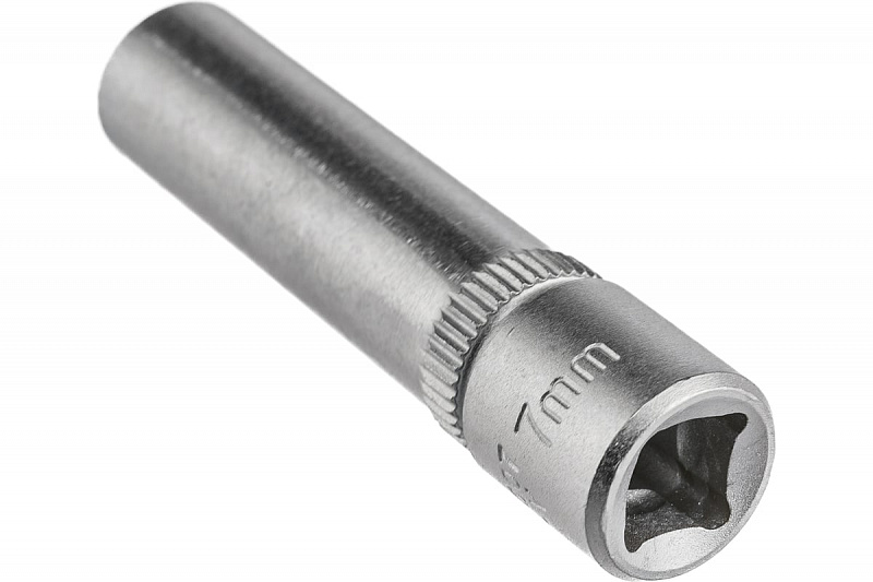 5255007 Головка 1/4" удлиненная 6-ти гранная 7мм. FORCE 2