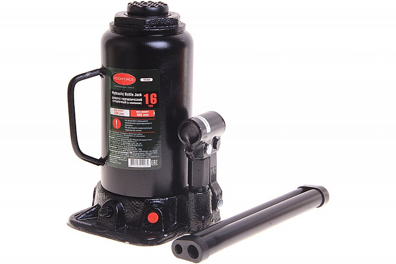 RF-T91604EURO Домкрат гидравлический с клапаном 16т (205-390мм.) ROCKFORCE 1