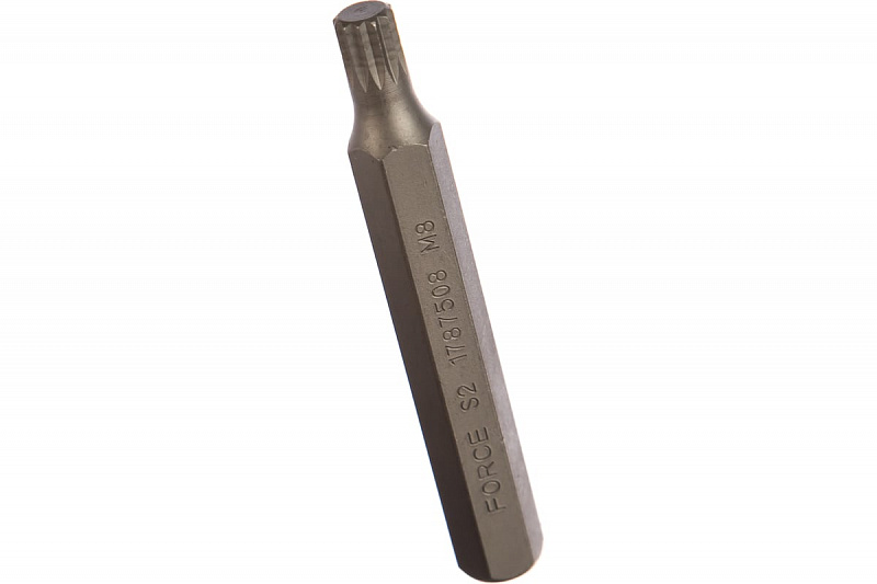 1787508 Бита 3/8'' SPLINE М8 75мм. FORCE 1