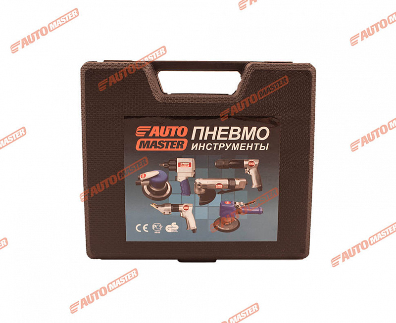 AMP-85102NK Пневмобормашина прямая с набором камней 6мм. и 3мм. 25000 об/мин 16 пр. AUTOMASTER 2