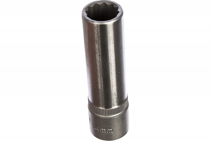 5497714 Головка 1/2" удлиненная 12-ти гранная 14мм. L=77мм. FORCE 1
