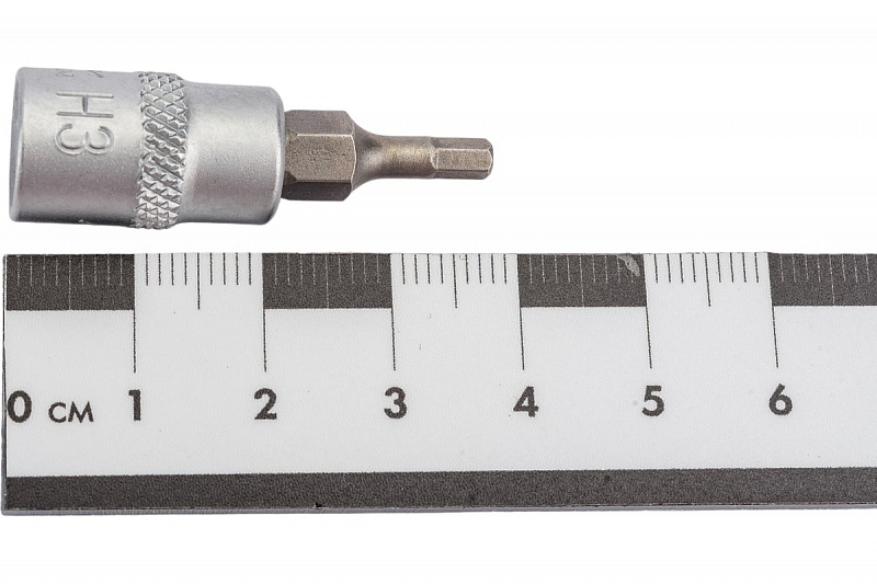 604503 Головка 1/4'' со вставкой H3  Дело техники 3