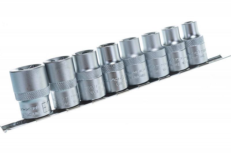 623108 Набор головок 1/2" 8пр. (Е10,Е11,Е12,Е14,Е16,Е18,Е20,Е24)  Дело техники 1