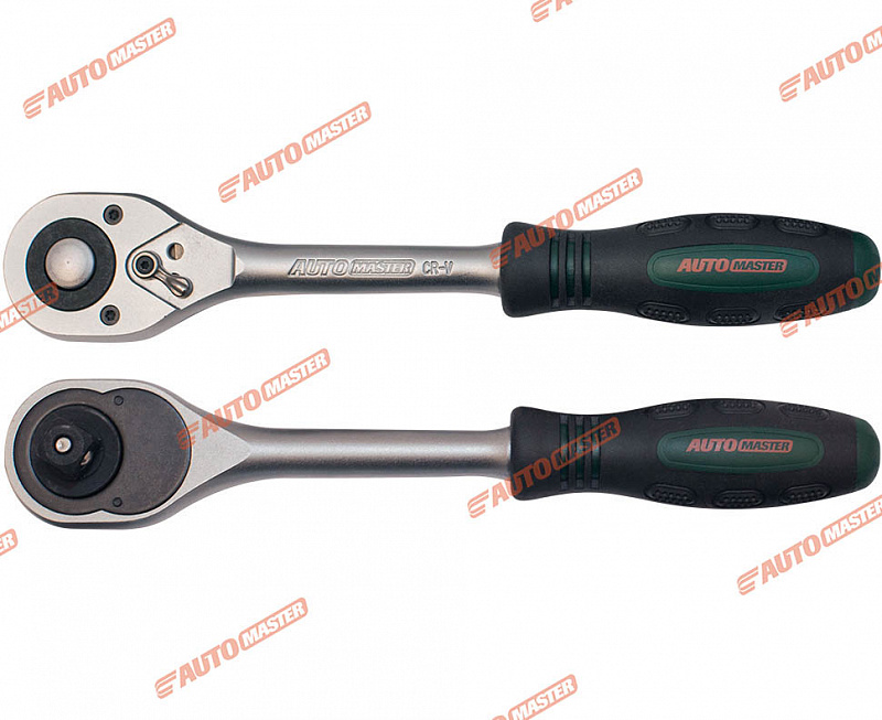 AMT-52440 Трещотка 1/2" 24 зуба 255мм, резиновая ручка AUTOMASTER 1