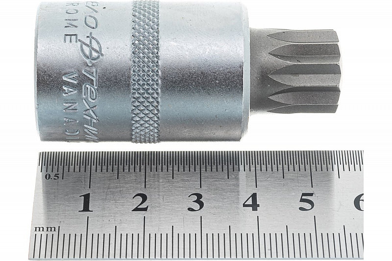 625416 Головка 1/2" со вставкой Spline M16 с отверстием L=55мм. Дело техники 3