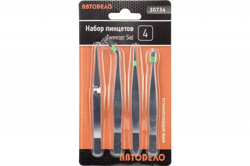 30734 Набор пинцетов 4пр. АвтоДело 1